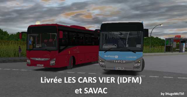Livrée Les Cars Vier (IDFM) et SAVAC