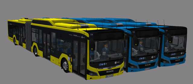 Pack de livrée réel sur les MAN Lion's City GNV-Hybrid