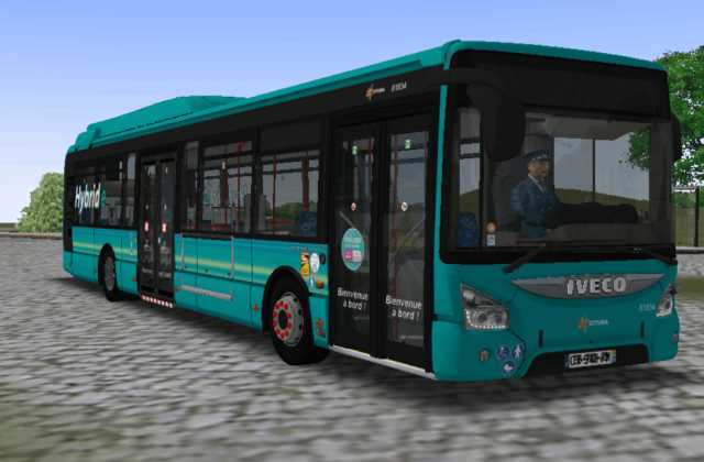 Pack de livrée sur Urbanway 12 et 18 Hybride CITURA