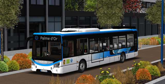 Livrée Palme d'Or sur le Iveco Bus Urbanway Cursor